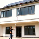Langes Solarpanel-Reinigungsset 7m/22,97ft mit drehbarer Gelenkbürste und Verbindungsschnallen für effiziente Reinigung 4