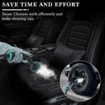 Tragbarer Dampfreiniger, 15s Schnellaufheizung 105 ℃   Temperaturregulierung, 1350 ml Wassertank, für Auto/Zuhause/Fliesen/Möbel + 10 Zubehörteile 7