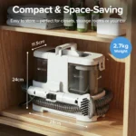 Lubluelu 16KPa Tragbarer Teppichreiniger 600W Polsterreiniger Spezieller Fleckenentferner für Haustiere Leistungsstark für Sofa und Autositze 4