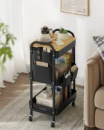 SONGMICS Beistellwagen, Rollwagen, Küchenwagen, Servierwagen, für Büro, Küche, Wohnzimmer