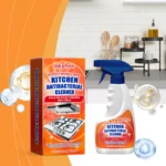 120ml Küchenentfetter-Spray, Kraftvoller Fleckenentferner für Herd, Ofen & Dunstabzugshaube, Multiflächenreiniger mit Frischem Duft