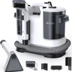 450W Handstaubsauger für Teppiche, 15KPa Tragbarer Fleckenentferner für Auto, Sofa, Tierhaare, Sprüh- und Saugfunktion, Integrierte Reinigungsmaschine mit 2 Abnehmbaren Wassertanks, 150cm Schlauch 2