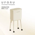 Uforu Luxuriöser Abfalleimer, Beweglicher Großraum-Mülleimer, Aufbewahrungsbox für Küche und Haushalt, Haushaltsorganizer