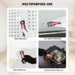 EHDIS 2 stücke Rasiermesser Schaber Lagerung Box Kunststoff Griff Glas Ofen Keramik Auto Label Reinigung Rakel Messer Mit 20 stücke Ersatz klingen 5