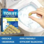 24 Stück Toilettenreinigungs-Brausetabletten mit Zitronenduft, entfernt Urinflecken, Geruchsvergilbung, dauerhafte Frische, ein Muss für zu Hause 3