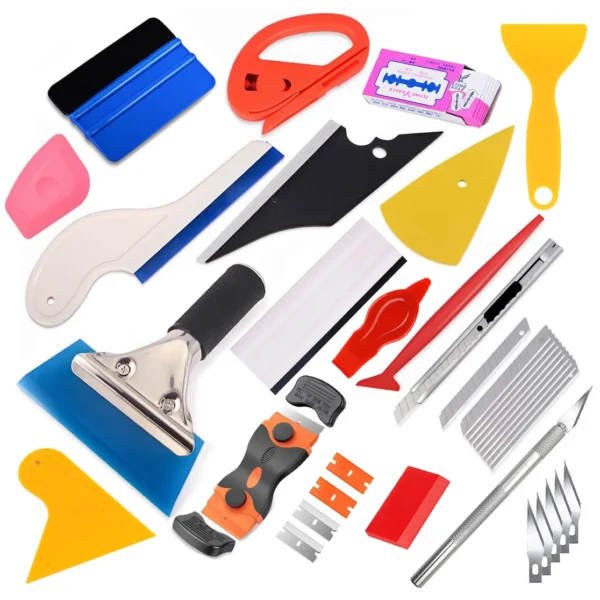 Fenstertönungsset für Autos, Fahrzeug, Glas, Schutzfolie, Verpackungsset, Vinylfolie, Werkzeuge, Fenstertönung, Werkzeuge, Autofolien-Set, Rakel
