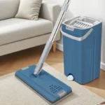 1 Set 2026 Neues Premium 360 °   Rotierender Bodenwischer-Set mit Verdicktem Faserstoff-Mopp und Eimer, Reinigungswerkzeug-Set für Haus und Küche 4