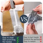20-5 stücke Verdickt Stahl Draht Reinigung Tuch Nicht-Scratch Doppel-schicht Eisen Mikrofaser Mesh Dishrag Waschen Topf Lumpen küche Handtuch 2