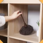 1 Stück Farbiger Griff Computer-Tastatur-Reinigungsbürste Büro Haushalt Staubwedel Feder 5