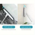 1 Stück Badezimmer-Bodenbürste für Hotels, Scheuerbürste mit harten Borsten, Reinigungsbürste mit langem Griff für Badewanne und Fliesen, ohne tote Endstellen 3