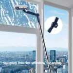 Teleskop-Fensterabzieher, Glasreinigungswerkzeug, Windows-Reinigungsset, Ausrüstung mit Verlängerungsstange für hohe Fenster, Spiegel 3
