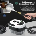 1500 W tragbarer Handdampfreiniger, Hochtemperatur-Druckdampfreinigungsmaschine mit Bürstenköpfen für Küchenmöbel