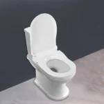 Nicht elektrischer Bidet-Toilettensitz, 3-Loch-Bidet-Sitz, passend für längliche Toiletten, weißes Bidet mit Doppeldüsensystem und einfacher Installation 4