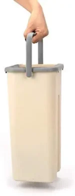 Flachmopp und Eimer Set mit 10 Wiederverwendbaren Mikrofaser-Pads -360 °   Rotations- und Doppelbehälter-Design, 50,3 Zoll ergonomischer Griff und Edelstahl 4