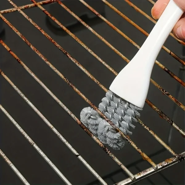 Professionelle Grill-Reinigungsbürste, V-förmiges Haken-Design für Grill, Ofenrost und Backblech, langlebiges Küchenschaber-Werkzeug