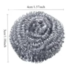6 stücke Edelstahl Scheuer Ball Reinigung Set Scheuer Schwamm Reinigung Metall Wäscher Ball Scheuer Pad 4