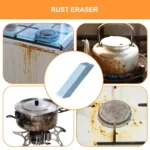 1 Stück Rost-Radierer, Müheloser Gummi-Reiniger, Magischer Reinigungsradierer, Flecken- und Rostentferner für Badezimmer, Glas, Küchentöpfe 5