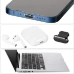 Handy-Ladeanschluss, Staubstecker für iPad, iPhone 15, für Duschanschluss, Reinigungsset, Computer-Tastatur-Reiniger, Werkzeug, Reinigungsbürste 3