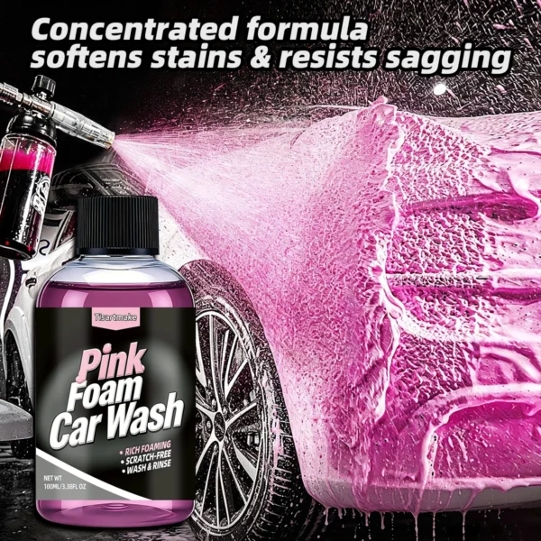 Pink Foaming Extreme Bodywash & Wax Schaumseife für die Autowäsche, (Kann mit Schaumkanonen/-pistolen oder Eimerwäschen verwendet werden) Für Autos, LKWs.