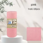 20 Stück/Rolle Dickes Küchenreinigungstuch Wiederverwendbares Küchen-Spültuch Rolle Waschbare Alternative zu Handtüchern Saugfähiger Lappen für den Haushalt 2