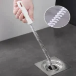 1 Stück Waschbecken-Abfluss-Reinigungsbürste, Abfluss-Verstopfungsentferner, biegbare Waschbecken-Überlauf-Kanal-Abflussbürste für Badezimmer und Küche 4