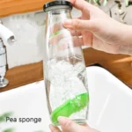 Magic Pea Reinigungsschwamm, Küchenbecher, Flasche, saubere Bürste, wiederverwendbar, für Kaffee, Tee, Wein, Getränke, Glasflaschen, Reiniger, Bürsten, Wäscher 3