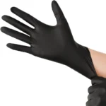 10/20/50/100 Stück schwarze Nitril-Einweghandschuhe für die Arbeit, latexfrei, Heimreinigungshandschuh, strukturierter Mechaniker, Tattoo, Haarfärbemittel, Schönheit 3