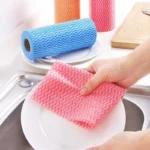 50 Stück/Rolle Spültuch Einweg-Küchentuch Rolle Küchen-Spültuch Reinigungstuch Abreißbar für Faule Nicht-gewebtes Material 2
