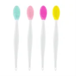 1PC/4PCS Schönheit Hautpflege Gesicht Waschen Silikon Pinsel Peeling Nase Sauber Mitesser Entfernung Pinsel Werkzeuge mit Ersatz Kopf 6