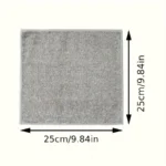 1/12PCS Grau Bambus Holzkohle Verdickt Super Saugfähigen Geschirrtuch Anti-fett Küche Putzlappen Mikrofaser Reinigungstücher 4