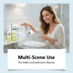 WC-Reinigungsschaum Badezimmer Tiefenreinigungsspray Starker Geruchsentferner Zitronenduft Wannen- und Fliesenreiniger Schnellreinigung 120ml 4