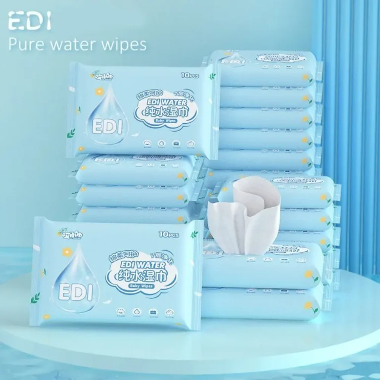 10 Teile/paket Neue Spunlace Vlies Stoff Baby-feuchttücher Tragbare Ausziehbare Baby Pflege Werkzeuge EDI Reines Wasser Einweg Wasser Tissue