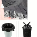 10/300PCS Schwarz Einweg Müll Tasche Langlebig Handheld Weste Müll Tasche Küche Schlafzimmer Wc Haushalt Lagerung Werkzeug 3