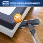 Sprühwischer mit Schnellreinigung Mikrofaserkopf trocken nass nutzbar 360 Grad drehbar 700ml Nachfüllflasche waschbare Pads für Küche Laminat Fliesen Hartholz Bodenreinigung im Haushalt 4