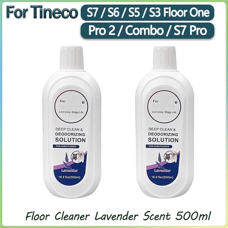 Für Tineco FLOOR ONE S3/S5/Pro2/Combo/S7Pro All Series Reinigungslösung Roboter-Staubsauger-Bodenreiniger Lavendelduft 500 ml