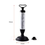 Hochdruck-Kraftpumpe, Multifunktions-Abflussreiniger für Bad, Küche, Toilette, Dusche, Waschbecken mit 2 Saugnäpfen, Toilettenpumpe 6