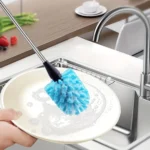 3-in-1 Edelstahl-Wasserflaschenbürsten-Set Reinigungsbürste mit Langem Griff Wasserflaschen-Reiniger Wasch-Küchen-Schrubbwerkzeuge 2
