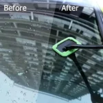 Auto-Fensterreinigungsbürsten-Set Windschutzscheiben-Reinigungswerkzeug Innenraum-Autoglas-Wischer mit Langem Griff Auto-Zubehör 3