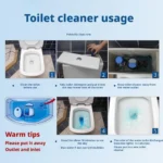Toilettenschüssel-Reiniger, Tabletten, automatischer Toilettentank, langlebige Reiniger, Badezimmer, sicher, desodorierend, Entkalkung, Fleckenentferner 5