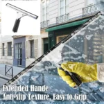 Fensterabzieher Glasreiniger Abnehmbarer Duschabzieher für Duschtür, Badezimmer, Fenster und Autoglas - Edelstahl 5