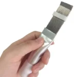 1/2 stücke Edelstahl A/C Klimaanlage Fin Kamm Kühler Kondensator Fin Reparatur Kamm Kühler Haarglätter Spule Reinigung Pinsel 4