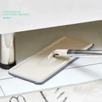 Flachmopp und Eimer Set mit 10 Wiederverwendbaren Mikrofaser-Pads -360 °   Rotations- und Doppelbehälter-Design, 50,3 Zoll ergonomischer Griff und Edelstahl 3