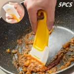 Silikon pfannen schaber-effektives Reinigungs werkzeug für Pfannen Bratpfannen Geschirr und Töpfe unverzicht barer Küchen reinigungs schaber