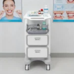 Beauty-Trolley mit Aufbewahrungsfächern, 2 Schubladen, 4 Rollen, Rollender Organizer, Make-up-Künstler-Desktop-Caddy mit Leichtgängigen Rollen