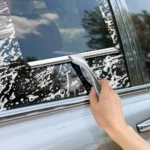 Duschabzieher aus Edelstahl für Duschtüren mit Haken, für Haushalt, Badezimmer, Fenster, Spiegel, Glas, Reinigungswerkzeug für Zuhause 4