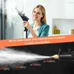 Tragbare Dampfreiniger mit Hoher Temperatur und Druck, Handgehaltener Dampfreiniger für Klimaanlagen, Hunde, Hauben, Autos, V/EU-Stecker 5