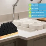 1/50 Stück Schwarzes Mikrofaser-Reinigungstuch Saugfähiges Handtuch zum Autowaschen Hausarbeit Küchenreinigung Putzlappen Haushaltsreinigungswerkzeuge 5