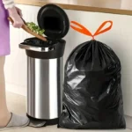 50L/100L Küche Haushalt Extra Dicker Kordelzug Typ Müllsack, Badezimmer Müllsack, Einweg Müllsack, Beutel Küche Lagerung 5