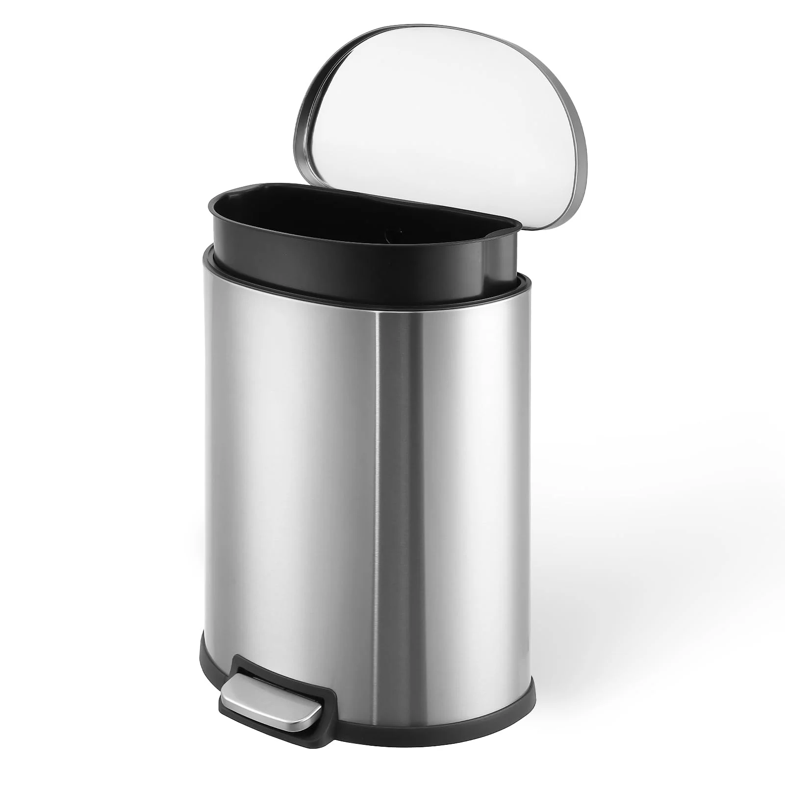 13 Gallonen/50 L Mülleimer – Hoher Edelstahl-Küchenmülleimer mit Deckel, Soft-Close und Fußpedal, herausnehmbarer Inneneimer, rechteckiger Abfalleimer für Zuhause, Büro und Badezimmer 13 Gallonen/50 L Mülleimer – Hoher Edelstahl-Küchenmülleimer mit Deckel, Soft-Close und Fußpedal, herausnehmbarer Inneneimer, rechteckiger Abfalleimer für Zuhause, Büro und Badezimmer