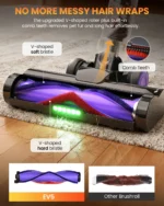 Erabros EV5 550W 70KPA Kabelloser Staubsauger Ultra-Starke Saugkraft 80 Minuten Laufzeit Handstaubsauger 4 Modi 2